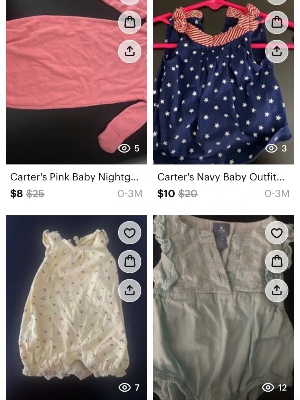 0-3 Month Large Bundle of Baby Girl Clothing